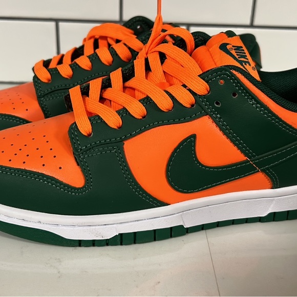 Nike Other - Nike Dunk Low Miami Hurricane M 7.5